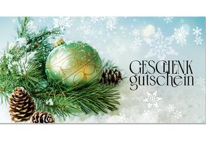 Faltgutscheine für Weihnachten
