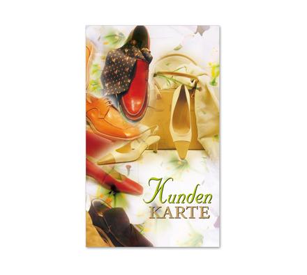 Kunden-Karte Kunden-Karten Kundencard Bonuskarten Kundenkarten SH556 Schuhe Schuhgeschäft Schuhwaren Schuhhandel Lederwaren Schuhmacher Schuhgutschein