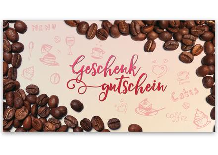 Gutschein Geschenkgutscheine Geschenk Gutscheine für Kunden Druckerei blanko bestellen Karten hauer G2018 Café Caféhaus Kaffeehaus Kaffee