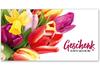 U245 Geschenkgutschein Multicolor zum Falten / Ostern Osterfest