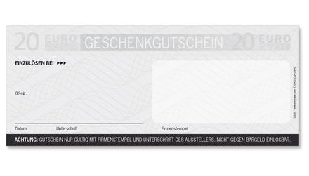 Euro-Box-Gutschein / Restaurant Gasthaus Gastronomie Gastro Gasthof: Rückseite