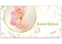 Multicolor Geschenkgutschein Gutscheinvordrucke Gutschein bestellen pos FU222 Fußpflegesalon Fußpfleger Fußpflege Fußpflegeinstitut Fußpflegegutschein Podologie