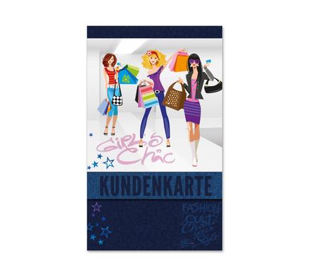 Kunden-Karte Kunden-Karten Kundencard Bonuskarten Kundenkarten FA563 Mode Damenmoden Boutique Modeboutique Fashion