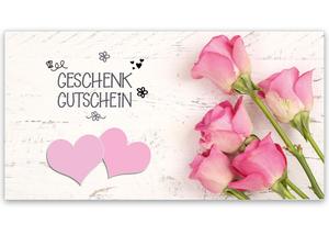 Gutschein Geschenkgutscheine Geschenk Gutscheine für Kunden Druckerei blanko bestellen Karten hauer U252 Blumenhändler Blumenhandlung Blumen Blumengeschäft Blumengutschein