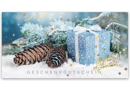 Gutschein Geschenkgutscheine Gutscheinkarte für Weihnachten Weihnachtsfest xmas X-mas Weihnachtsmotiv
