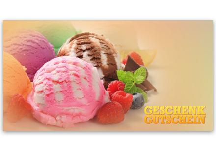 Multicolor Geschenkgutschein Gutscheinvordrucke Gutschein bestellen pos G2017 Eisdiele Eiscafé Eisgutschein
