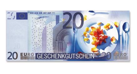 Euro-Box-Gutschein / Restaurant Gasthaus Gastronomie Gastro Gasthof: Vorderseite