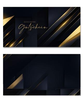 Geschenkgutschein Multicolor zum Falten: Außenseiten der Geschenkgutscheine geschlossen