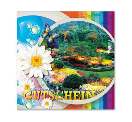 4 Emotion Geschenkgutschein Gutscheinvordrucke Gutschein bestellen BL415 Gärtnerei Gartenbau Gärtner Garten Gärtnereigutschein Pflanzen