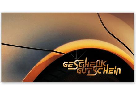 Gutscheinkarte Geschenkgutscheine geschenkgutscheine.com bestellen Klappkarten pos-hauer TK211 Auto Fahrzeuge Autohandel Karosserien Fahrzeughandel