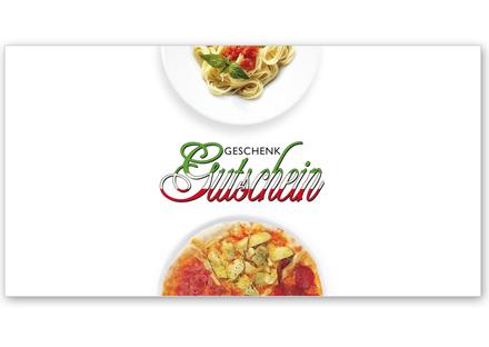 Gutschein bestellen Faltgutschein blanko Gutscheine Card Geschenkgutschein Vorlage Geschenkgutschein-shop G204 Italiener italienische Restaurants Pizzeria Pizzaria italienisches Restaurant