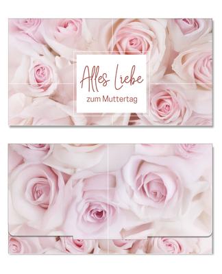 Geschenkgutschein Multicolor zum Falten / Muttertag: Außenseiten der Geschenkgutscheine geschlossen