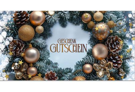 Faltgtuscheine mit Weihnachtsmotiv