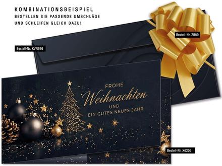 Faltgutschein DIN-lang / weihnachtlich: Passendes Zubehör