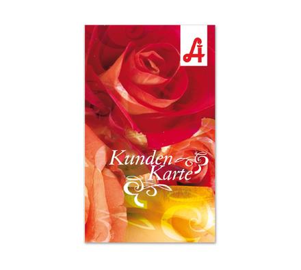 Kundenkarte Kundenkarten Kunden-Cards Kundenbindung Treuekarte Rabattsystem AP564A Apotheke Pharmazie Apothekengutschein