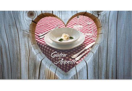 Geschenkgutschein Multicolor zum Falten / Restaurant Gasthaus Gastronomie Gasthof Hotel: Vorderseite der Geschenkgutscheine gefaltet Gutscheine für Gastronomie Restaurants