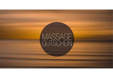 Geschenkgutschein Multicolor zum Falten / Massage Massagebehandlung Massagepraxis: Vorderseite der Geschenkgutscheine gefaltet Gutschein für Massage Massagebehandlung Massagepraxis