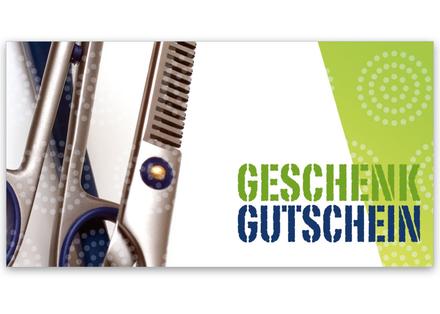 Gutscheinkarte Geschenkgutscheine geschenkgutscheine.com bestellen Klappkarten pos-hauer K205 Friseurgutschein Friseurgeschäft Friseursalon Friseur hairstyling Frisör Coiffeur Haarstudio Coiffure Coifför