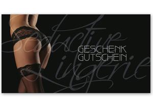 Gutschein Geschenkgutscheine Wäsche Dessous bestellen Klappkarten pos-hauer FA259 Wäschemode