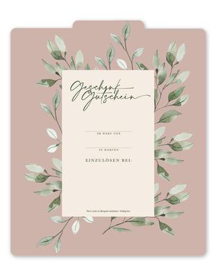 Geschenkgutschein Multicolor zum Falten: Innenseite der Geschenkgutscheine offen