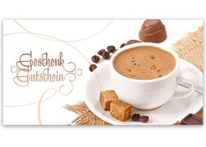 Multicolor Geschenkgutschein Gutscheinvordrucke Gutschein bestellen pos G2033 Café Caféhaus Kaffeehaus Kaffee