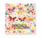 Gutscheinkarte Geschenkgutscheine geschenkgutscheine.com bestellen Klappkarten hauer FA404 Mode Kindermoden