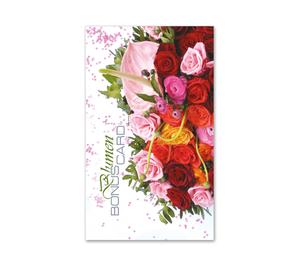 Kundenkarte Kundenkarten Kunden-Cards Kundenbindung Treuekarte Rabattsystem BL57 Blumenhändler Blumenhandlung Blumen Blumengeschäft Blumengutschein