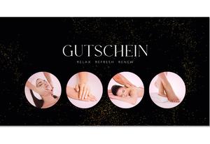 Gutschein Kosmetik zum Falten