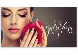 Gutschein Geschenkgutscheine Geschenk Gutscheine für Kunden Druckerei blanko bestellen Karten hauer KS281 Kosmetikstudio Kosmetiksalon Kosmetik Kosmetikgutschein Nagelstudio Findernagelstudio Nageldesign