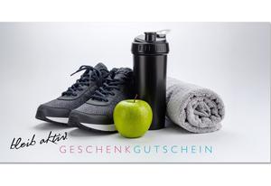 Geschenkgutschein bleib aktiv Sport