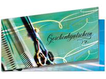 Faltgutschein DIN-lang für Friseure