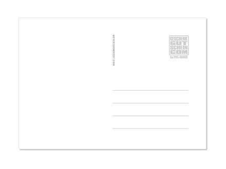Glückwunschkarte / Postkarte: Rückseite