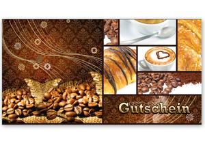 Gutscheinkarte Geschenkgutscheine geschenkgutscheine.com bestellen Klappkarten pos-hauer G271 Café Caféhaus Kaffeehaus Kaffee