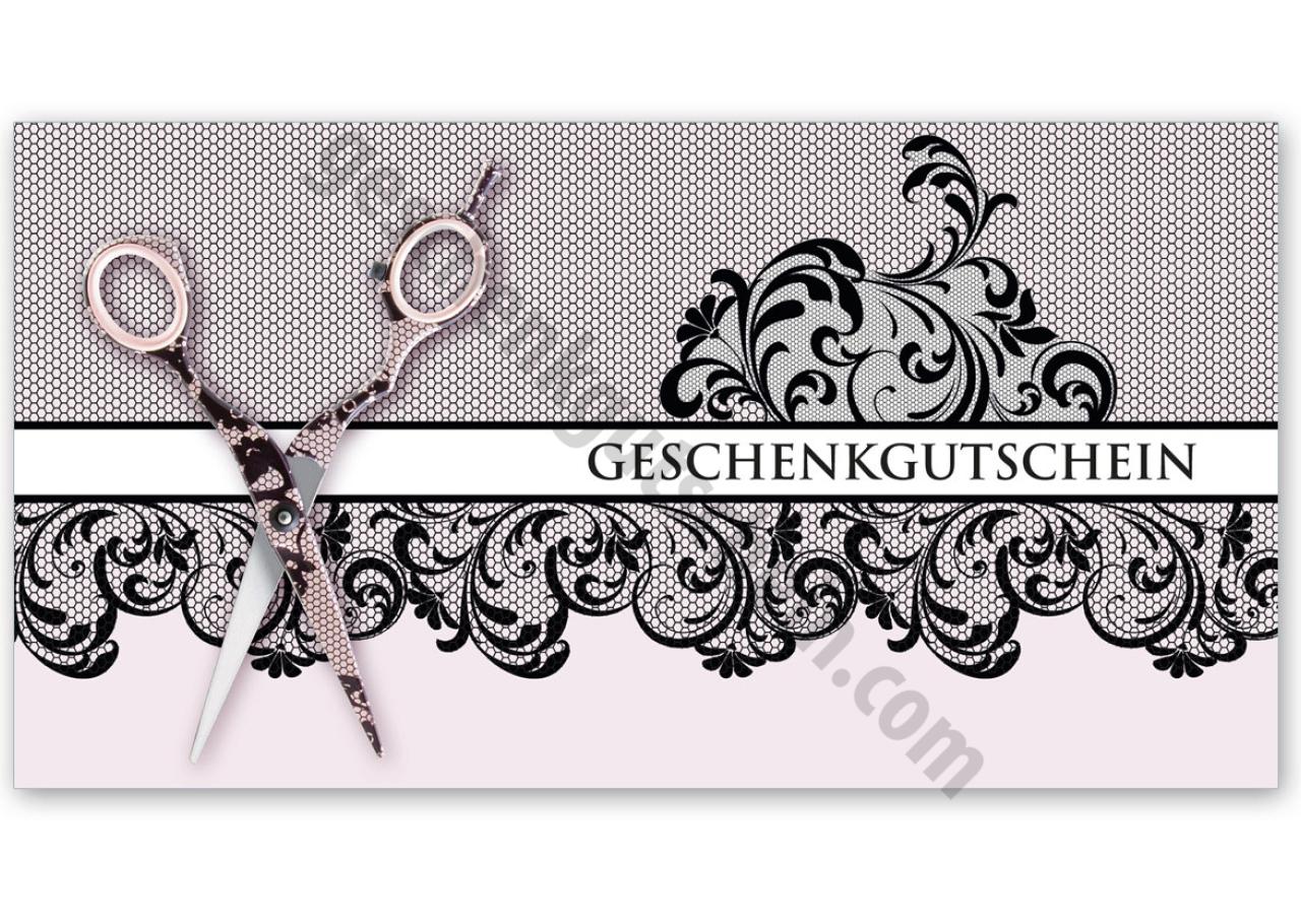 K279 Geschenkgutschein Multicolor zum Falten / Friseurgeschäft