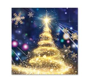 Quadratische Geschenkgutscheine mit Weihnachtsmotiv