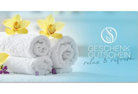 Gutschein Massage Physiotherapie Wellness Spa Fußpflege
