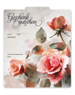 Geschenkgutschein Multicolor zum Falten: Innenseite der Geschenkgutscheine offen