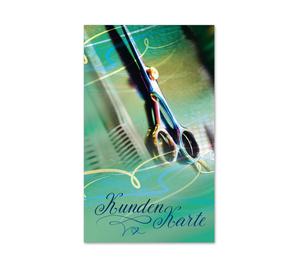 Kundenkarte Kundenkarten Kunden-Cards Kundenbindung Treuekarte Rabattsystem K547 Friseurgutschein Friseurgeschäft Friseursalon Friseur hairstyling Frisör Coiffeur Haarstudio Coiffure Coifför