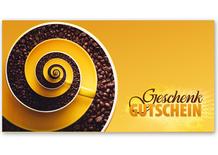 Gutschein Geschenkgutscheine Geschenk Gutscheine für Kunden Druckerei blanko bestellen Karten hauer G2005 Café Caféhaus Kaffeehaus Kaffee