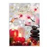 WKX919 Weihnachtspostkarte / Massage Wellness Spa Naturheilkunde Physiotherapie