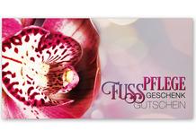 Gutscheinkarte Geschenkgutscheine geschenkgutscheine.com bestellen Klappkarten pos-hauer FU221 Fußpflegesalon Fußpfleger Fußpflege Fußpflegeinstitut Fußpflegegutschein Podologie