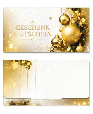 Geschenkgutschein Multicolor zum Falten: Außenseiten der Geschenkgutscheine geschlossen