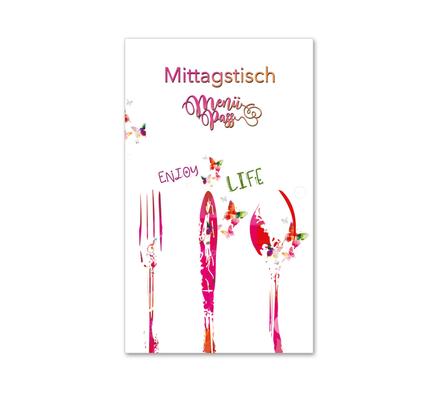 Mittagstisch Menü-Pass für Restaurants Gastronomie Gasthof