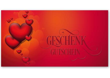Gutschein Geschenkgutscheine Geschenk Gutscheine für Kunden Druckerei blanko bestellen Karten hauer U208 Muttertag Muttertagsgutschein 14. Februar Valentinstag