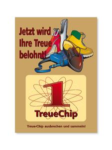 Treuechips Treue-Chips Belohnungssystem Kundenbindung SH02 Schuhe Schuhgeschäft Schuhwaren Schuhhandel Lederwaren Schuhmacher Schuhgutschein