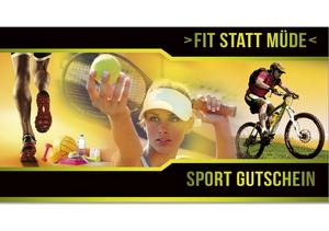 Gutscheinkarte Geschenkgutscheine geschenkgutscheine.com bestellen Klappkarten pos-hauer SP240 Sport Sportartikel Sportartikelhandel Sportgutschein