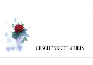 Gutschein Geschenkgutscheine Geschenk Gutscheine für Kunden Druckerei blanko bestellen Karten hauer BL221 Blumenhändler Blumenhandlung Blumen Blumengeschäft Blumengutschein