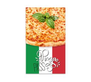 Kundenkarte Pizzapass Kundenkarten Bonus-Pass Bonus-Pässe Treuepässe G508 Italiener italienische Restaurants Pizzeria Pizzaria italienisches Restaurant