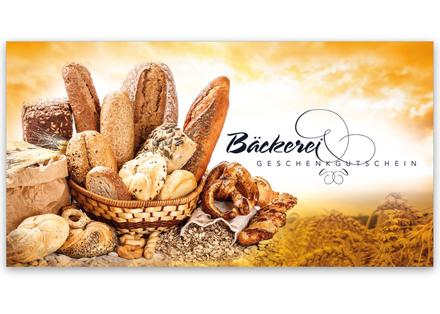 Gutschein bestellen Faltgutschein blanko Gutscheine Card Geschenkgutschein Vorlage Geschenkgutschein-shop S221 Bäckerei Konditorei Bäckergutschein