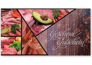 Gutscheinkarte Geschenkgutscheine geschenkgutscheine.com bestellen Klappkarten pos-hauer M237 Metzgerei Fleischer Fleischhauerei Fleisch und Wurst Fleisch und Wurstwaren